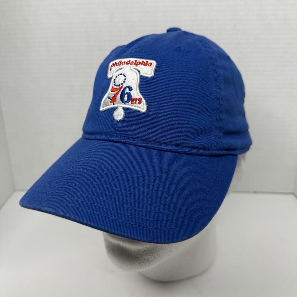 Philadelphia 76ers Mitchell & Ness NBA Strapback Cap Blue Liberty Bell HWC Retro